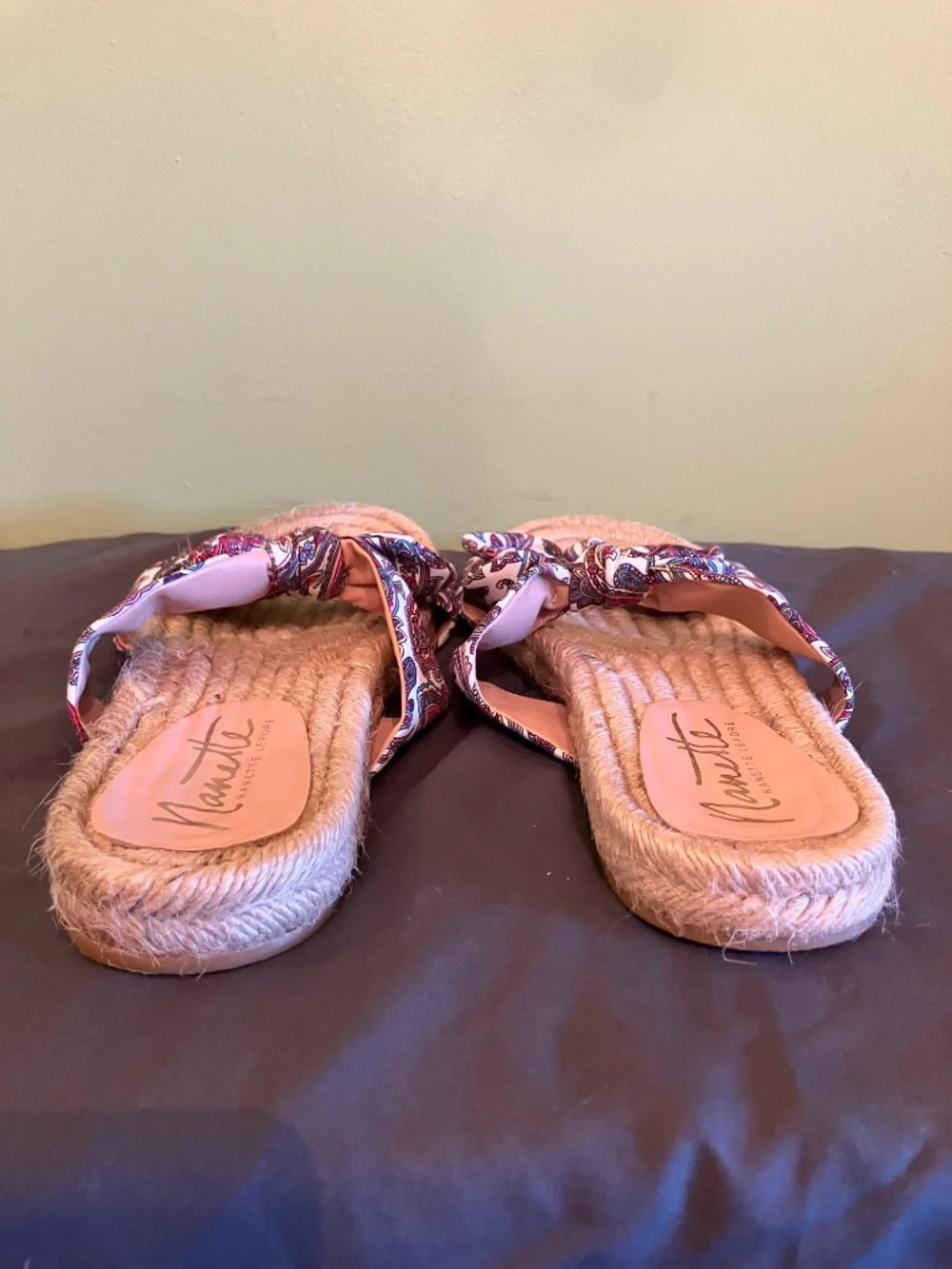Nanette Lepore Lily Bow Espadrille Sandals (US WOMENS 8)